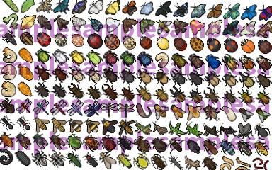 【ドット絵】昆虫素材(24×24サイズ)