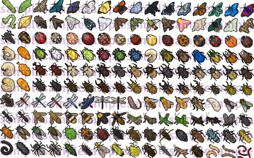 【ドット絵】昆虫素材(32×32サイズ)