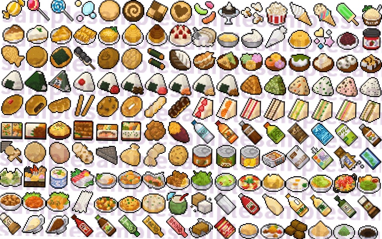【ドット絵】料理素材第二弾(24×24サイズ)