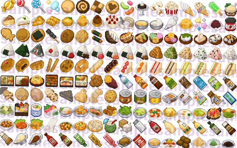 【ドット絵】料理素材第二弾(24×24サイズ)
