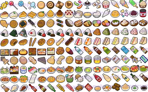 【ドット絵】料理素材第二弾(32×32サイズ)