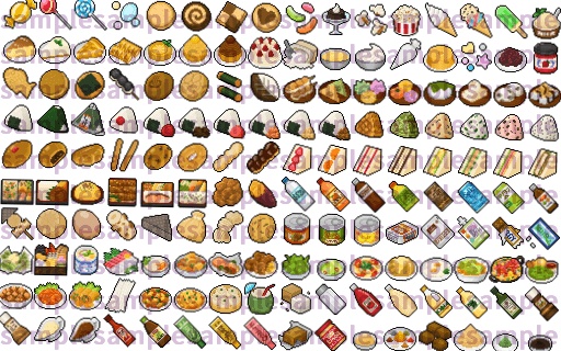 【ドット絵】料理素材第二弾(32×32サイズ)