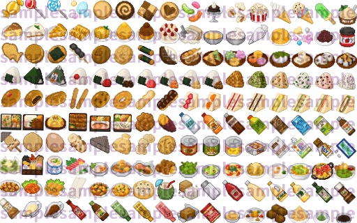【ドット絵】料理素材第二弾(32×32サイズ)
