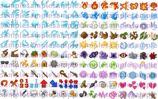 【ドット絵】スキルアイコン(32×32サイズ)