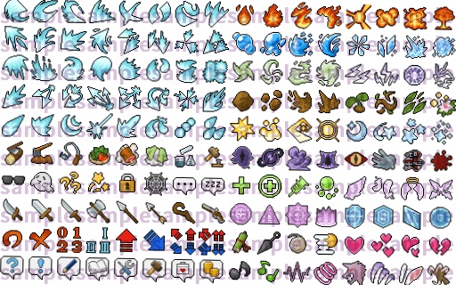 【ドット絵】スキルアイコン(32×32サイズ)