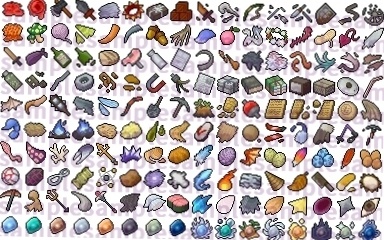 【ドット絵】モンスタードロップ素材(24×24サイズ)