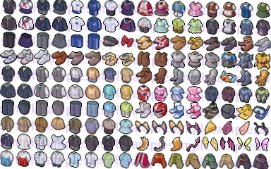 【ドット絵】衣装素材(24×24サイズ)