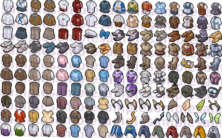 【ドット絵】衣装素材(24×24サイズ)
