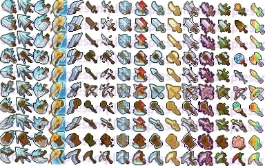 【ドット絵】武器スキルアイコン素材(24×24)