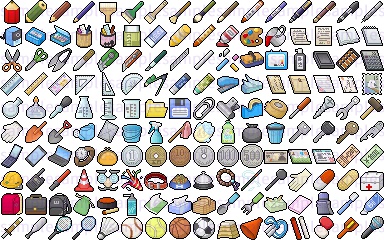 【ドット絵】日常&イベント素材(24×24サイズ)