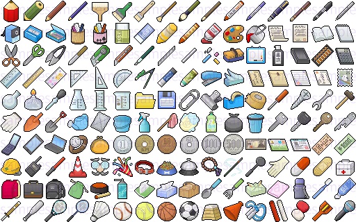 【ドット絵】日常&イベント素材(32×32サイズ)