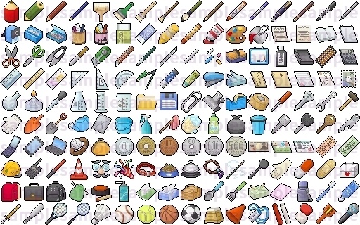 【ドット絵】日常&イベント素材(24×24)と(32×32)
