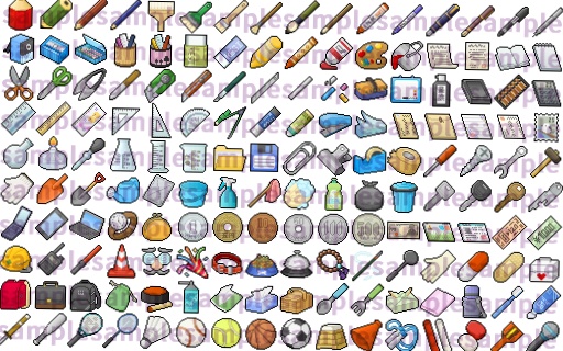 【ドット絵】日常&イベント素材(24×24)と(32×32)