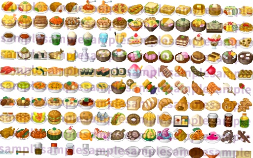 【ドット絵】料理素材(32×32サイズ)