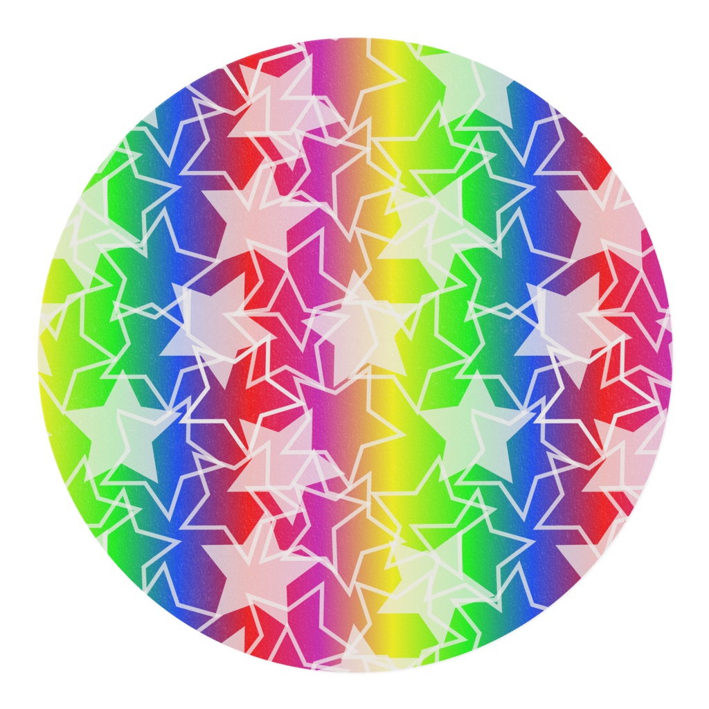 5色グラデーション星柄マスキングテープ