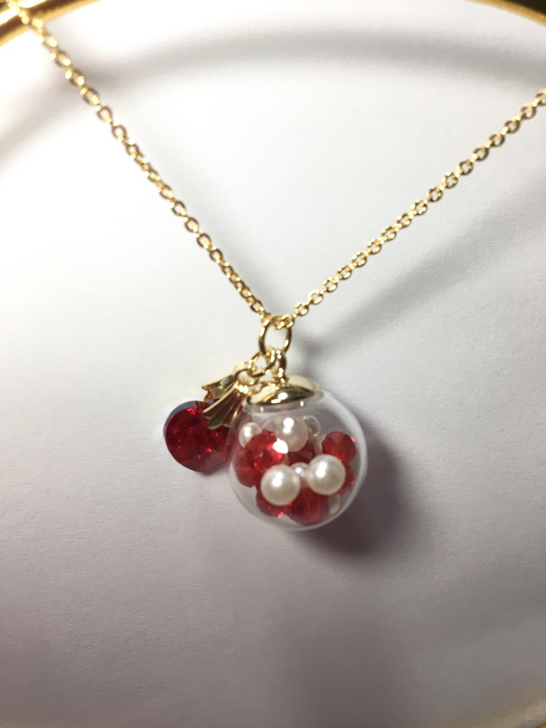 ラヴコレ2018in Autumun配布 ルパンモチーフガラスドームネックレス