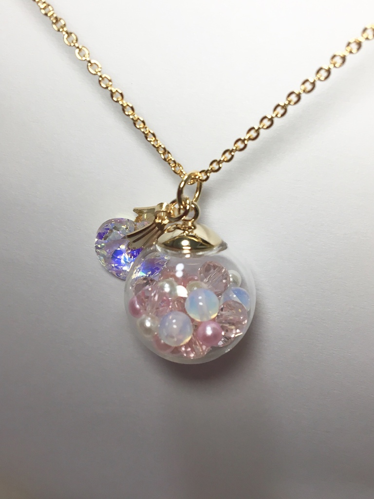 ラヴコレ2018in Autumun配布 カルディアモチーフガラスドームネックレス