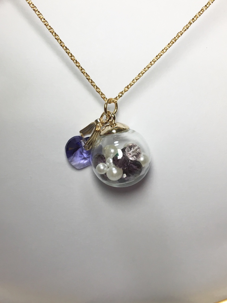 ラヴコレ2018in Autumun配布 サンモチーフガラスドームネックレス