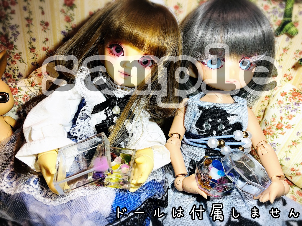 【B品】ミニチュアフード 約1/6サイズ 琥珀糖 飾り、ドールとの撮影などに♪