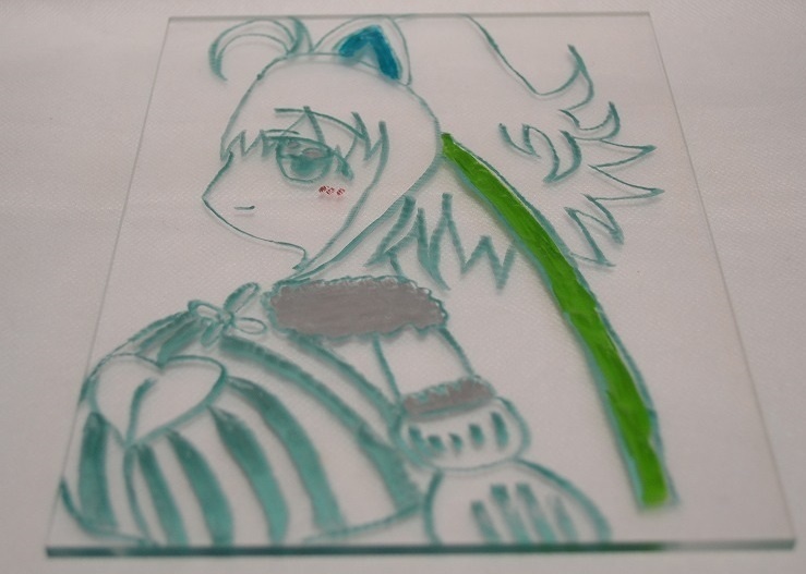 ウィクロス　アクリル描きイラスト　アト