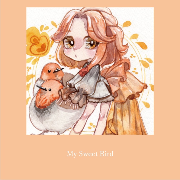 水彩イラスト集「My Sweet Bird」