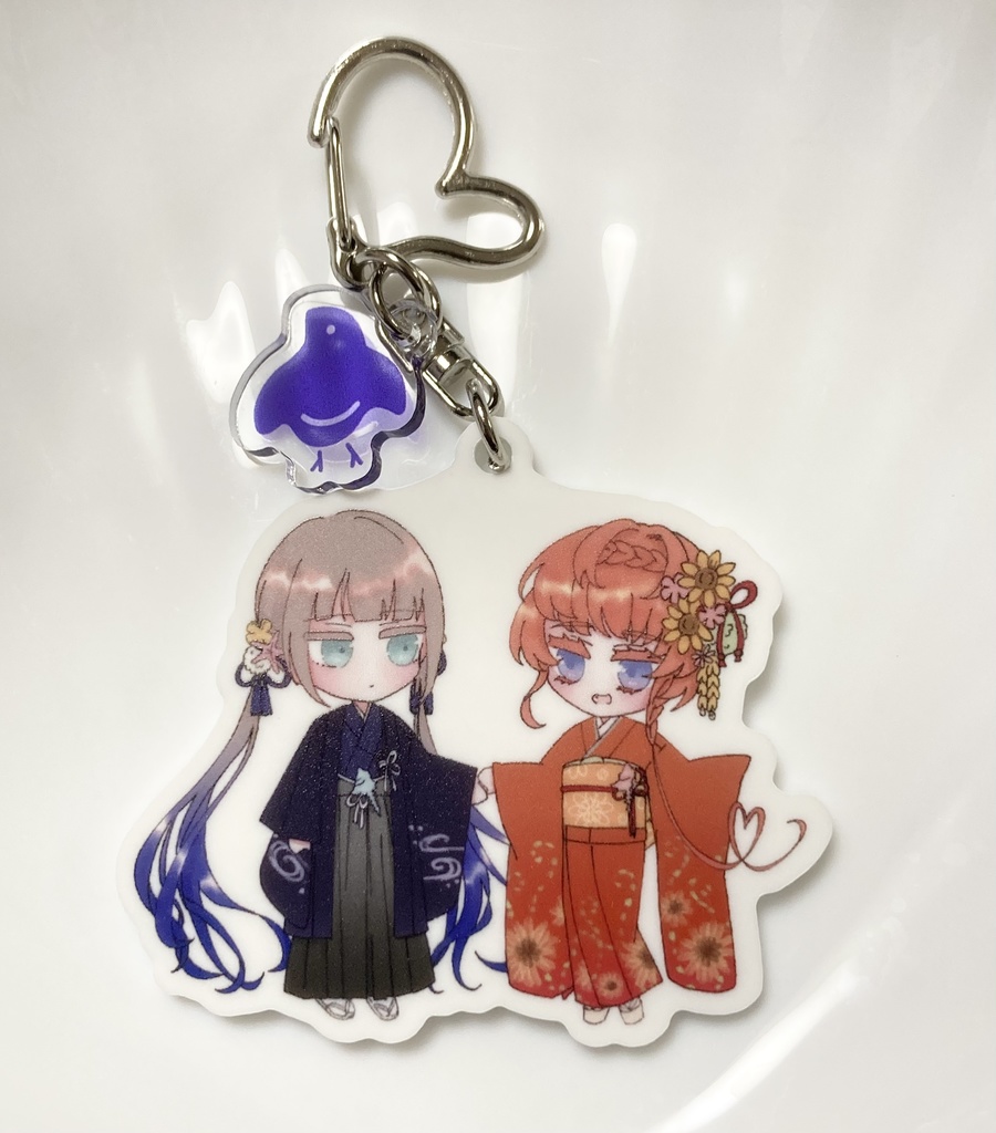 アクリルキーホルダー　ネモゴホ　和装