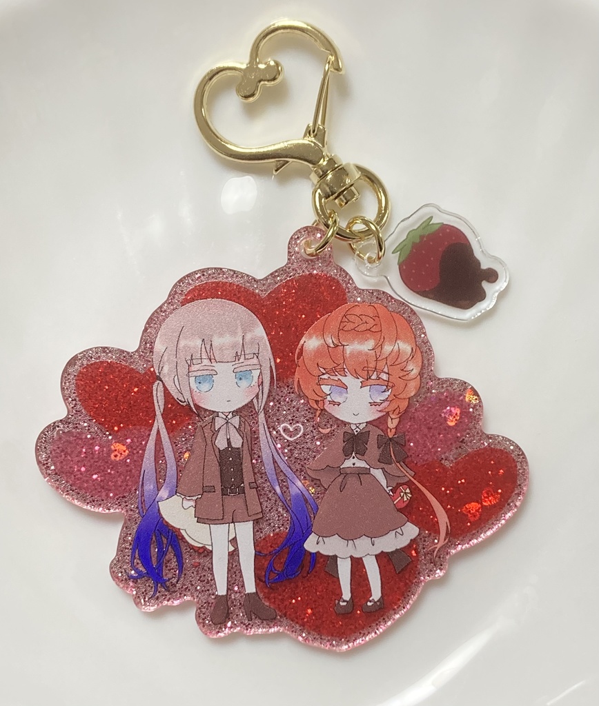 アクリルキーホルダー　ネモゴホ　バレンタイン