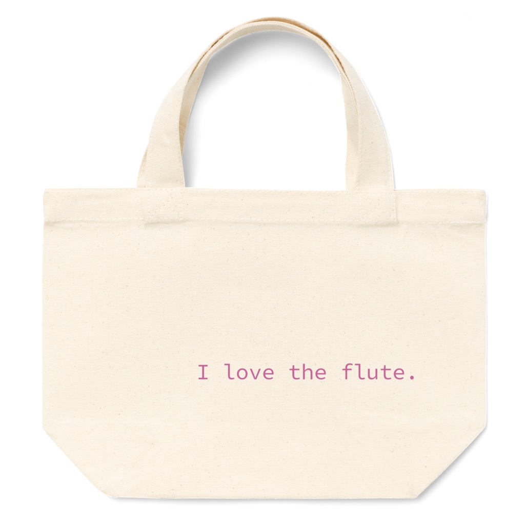 I love the flute. トートバッグ