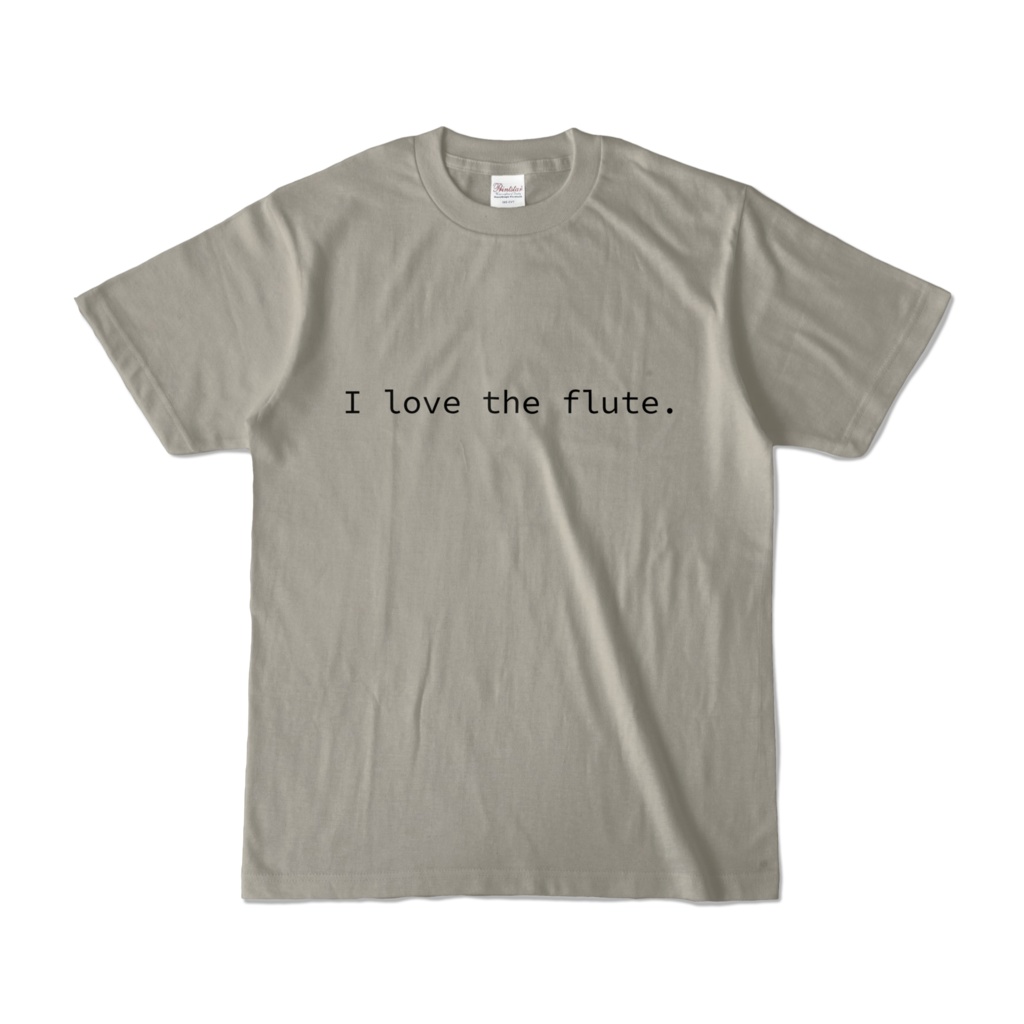 I love the flute.カラーTシャツ