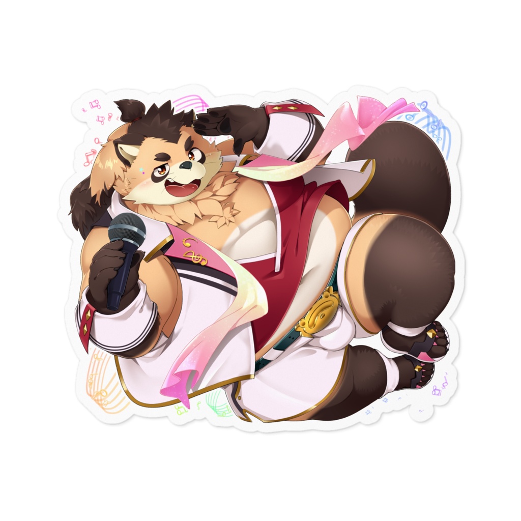 アイドル衣装　たぬぬステッカー