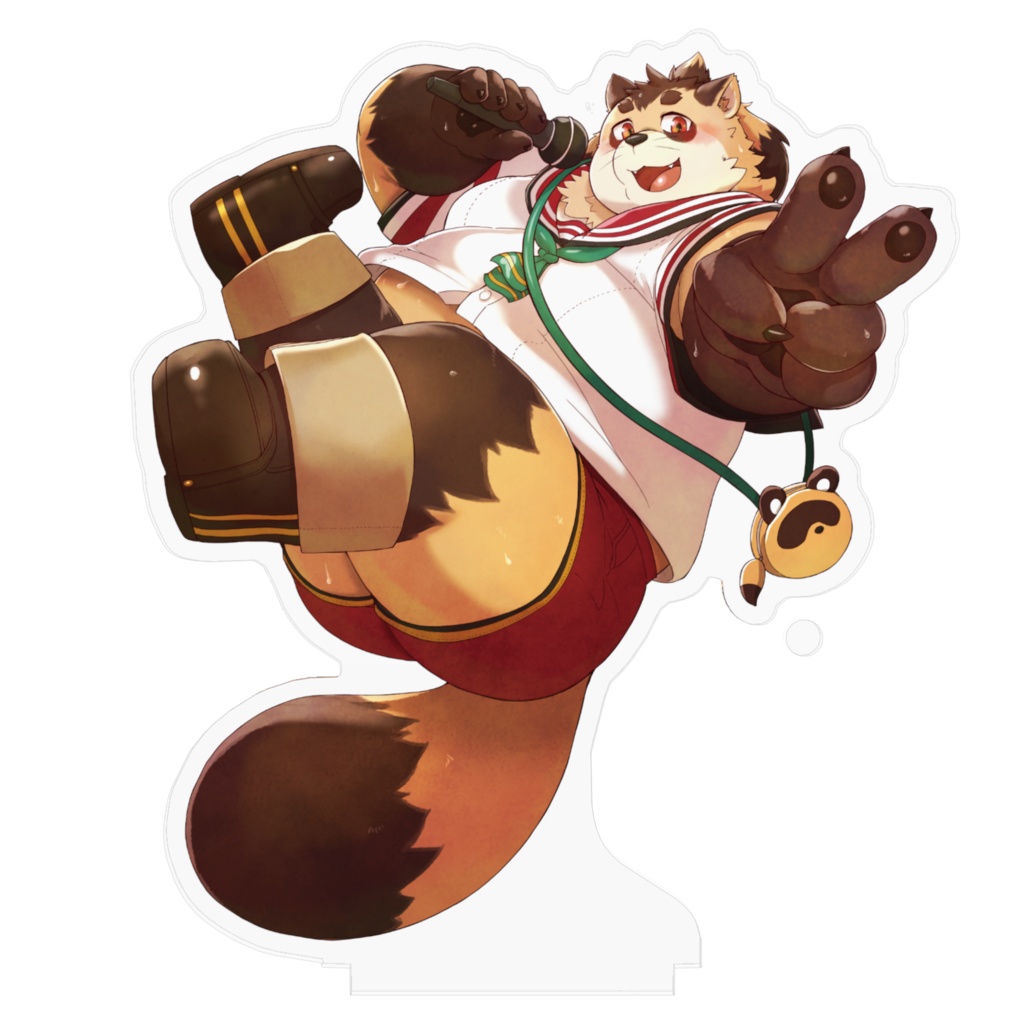 ふわっと歌う たぬぬアクリルスタンド