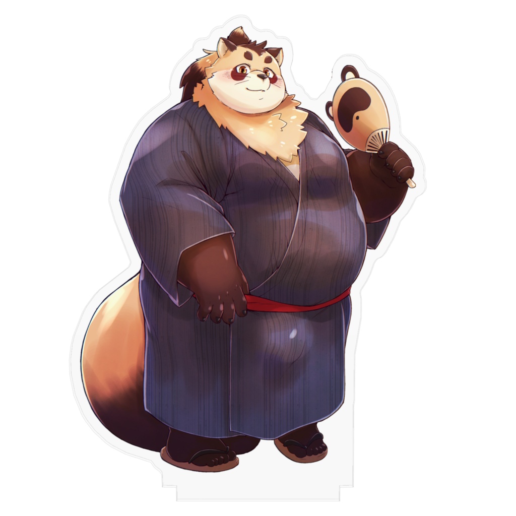 浴衣うちわ たぬぬアクリルスタンド