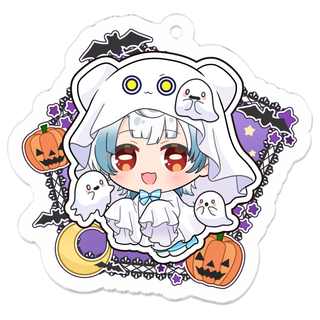 君乃めりぃ💙💭ハロウィンアクリルキーホルダー(コーティングあり)