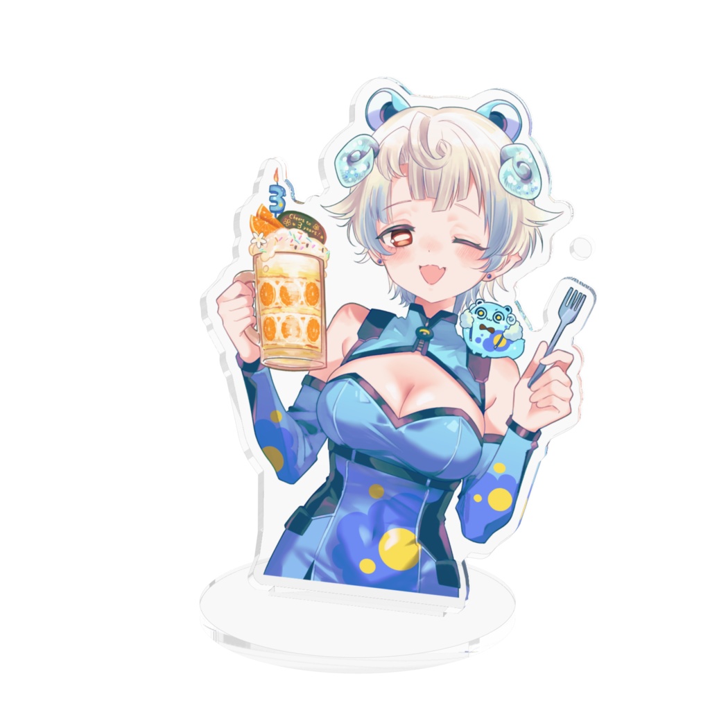 君乃めりぃ💙💭 はっぴぃ！ばーすでぇ～ アクリルフィギュア