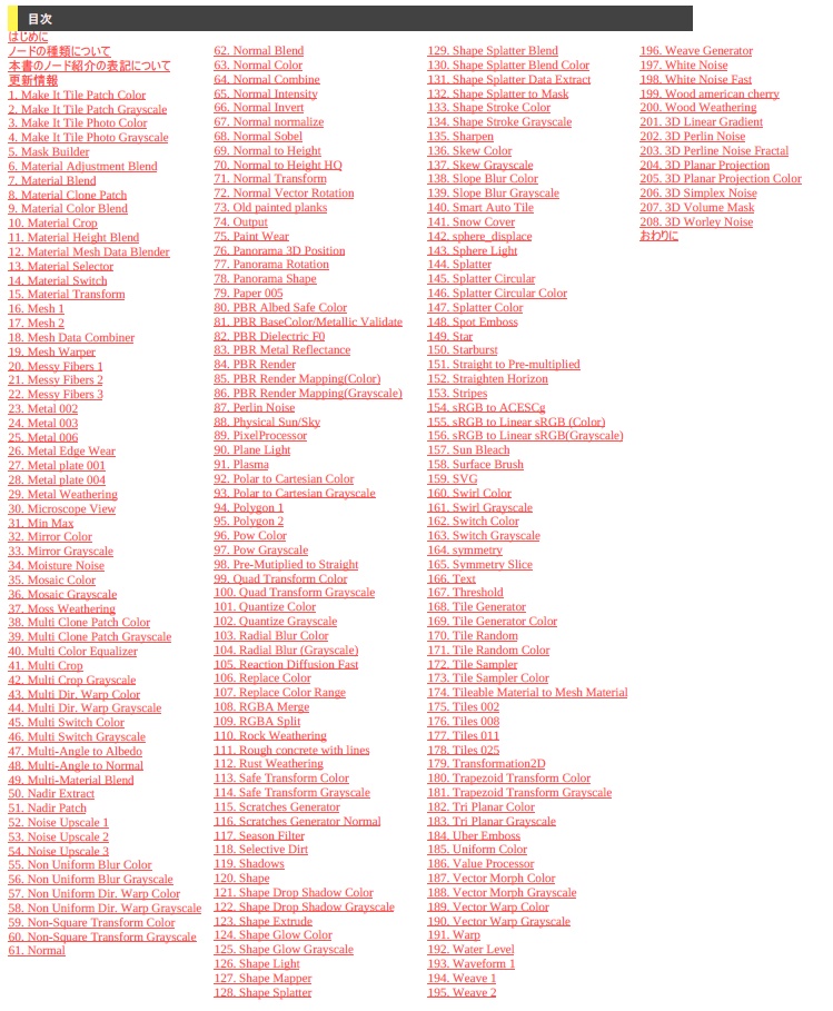 Substance Designer Node Notes vol.2 (+SubstanceGraphExample)