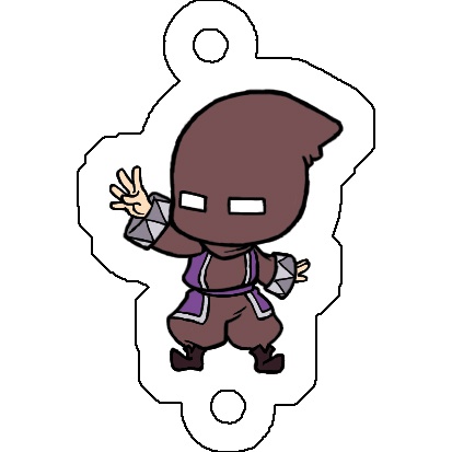 連結アクリルキーホルダー(スパイク)