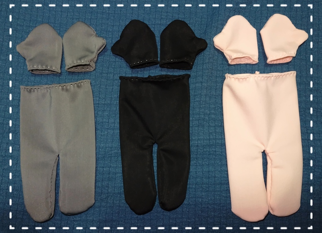 ピタッとタイツ&手袋セット(ホワイト追加)