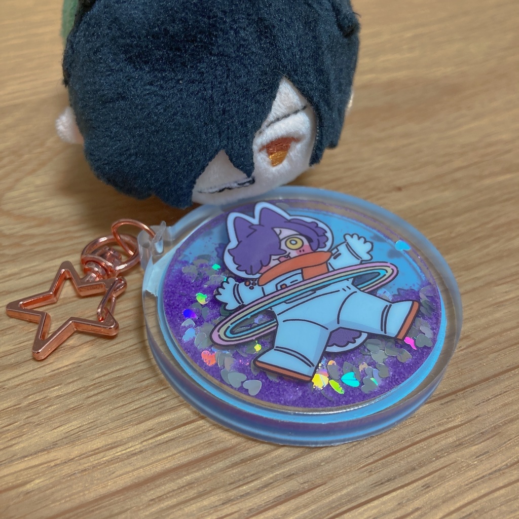 スペースポメのオイルアクキー