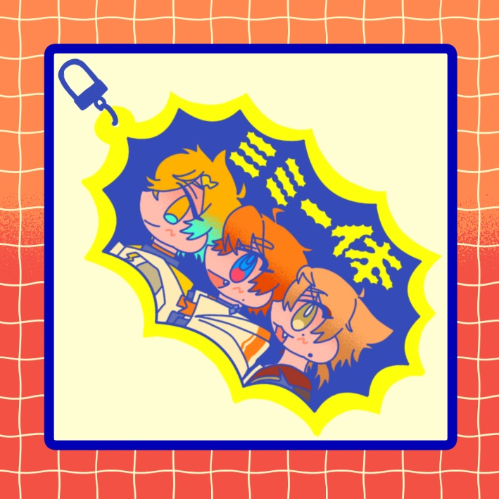 【非公式】三ミ一体キーホルダー