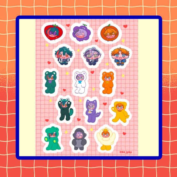 【非公式】すくみハーフカットシール