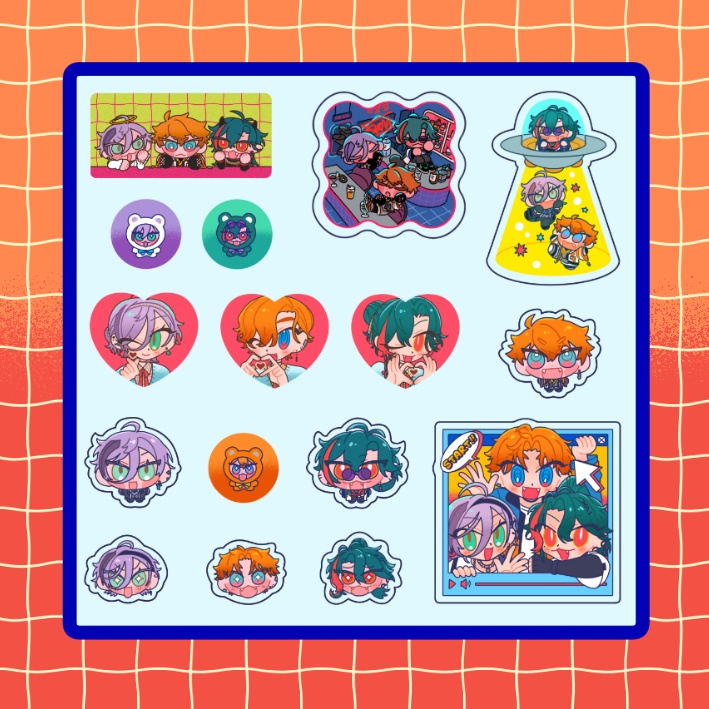 【非公式】すくみぷっくりシール