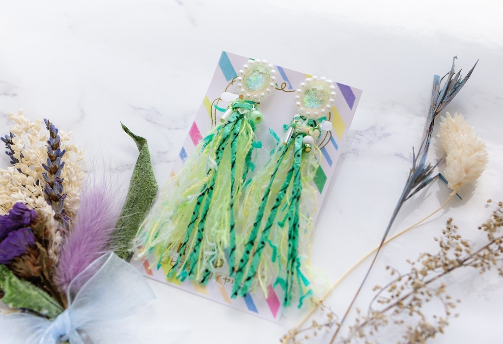 genshinイメージイヤリング(タッセルseries)