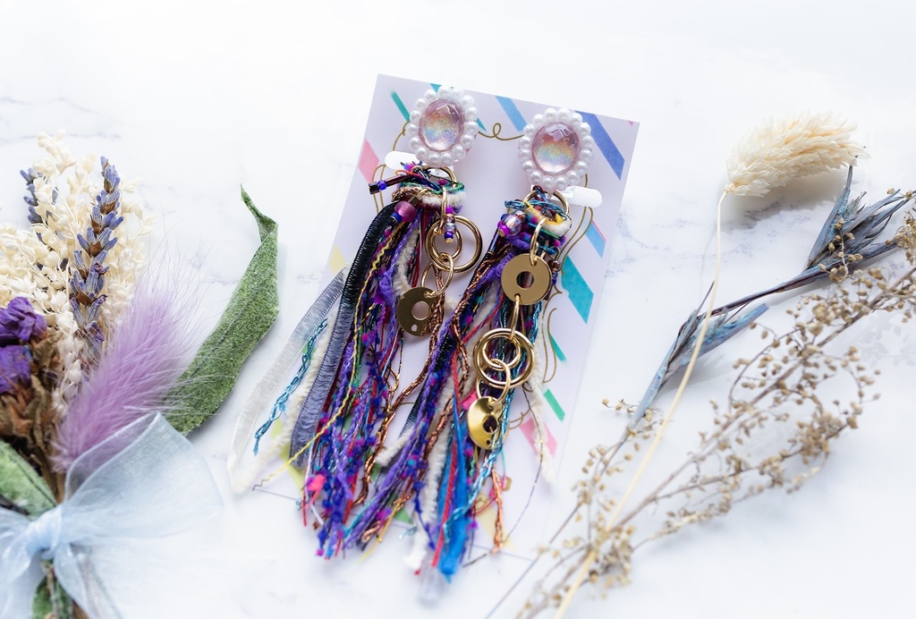 genshinイメージイヤリング(タッセルseries)