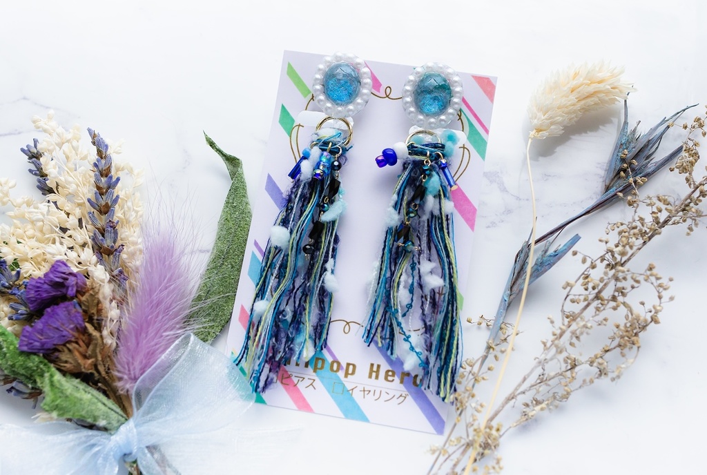 genshinイメージイヤリング(タッセルseries)