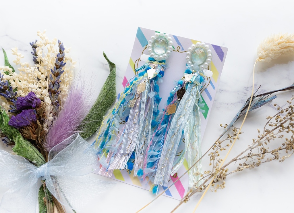 genshinイメージイヤリング(タッセルseries)