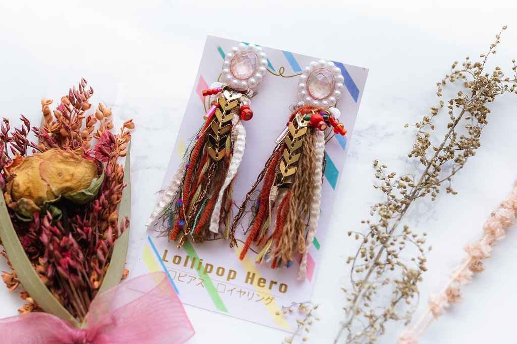 genshinイメージイヤリング(タッセルseries)