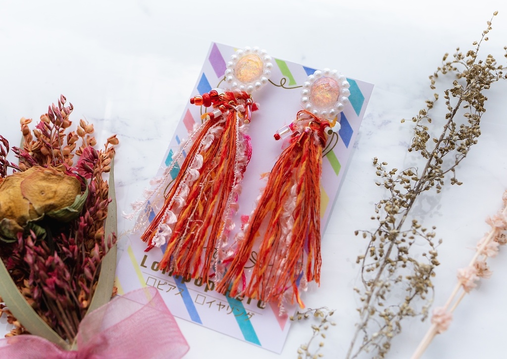 genshinイメージイヤリング(タッセルseries)