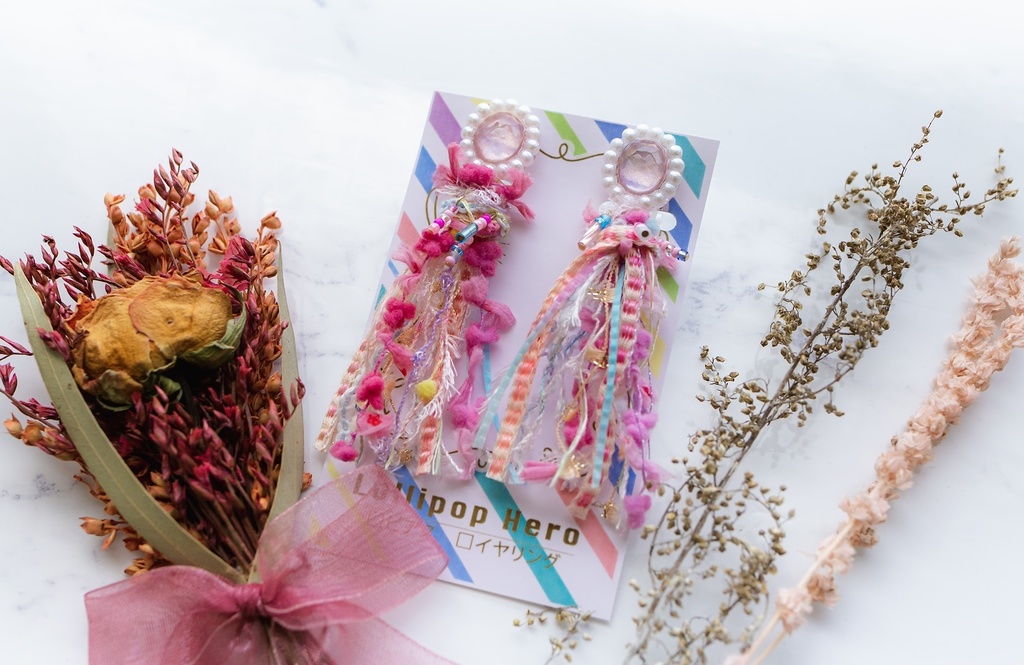 genshinイメージイヤリング(タッセルseries)