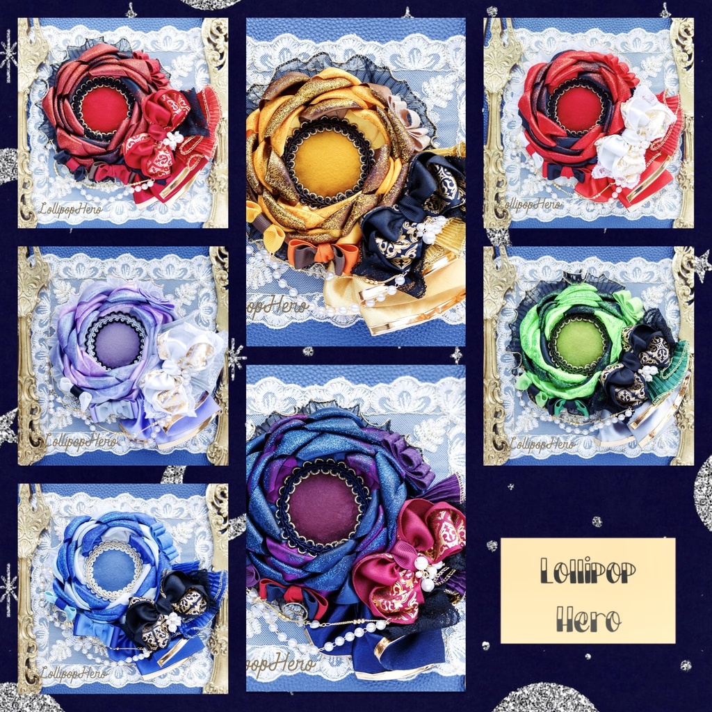 グリッター薔薇ちゃんロゼット(寮color)ver
