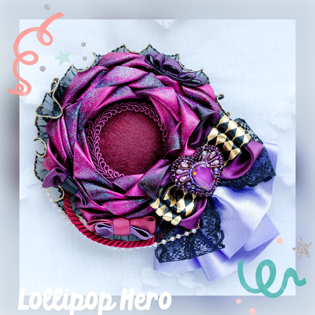 【B品】グラデ薔薇ちゃん(グレープ)